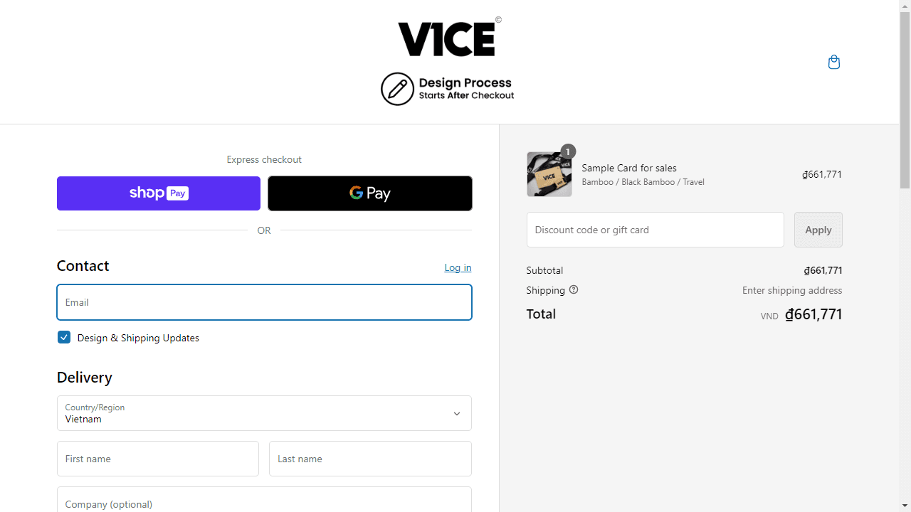 How to apply V1ce coupon code